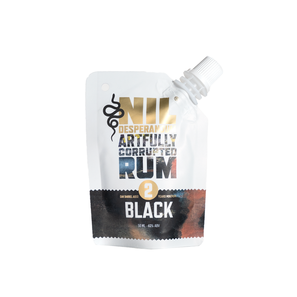 Artfully Corrupted Black Australian Rum Party Pouch
