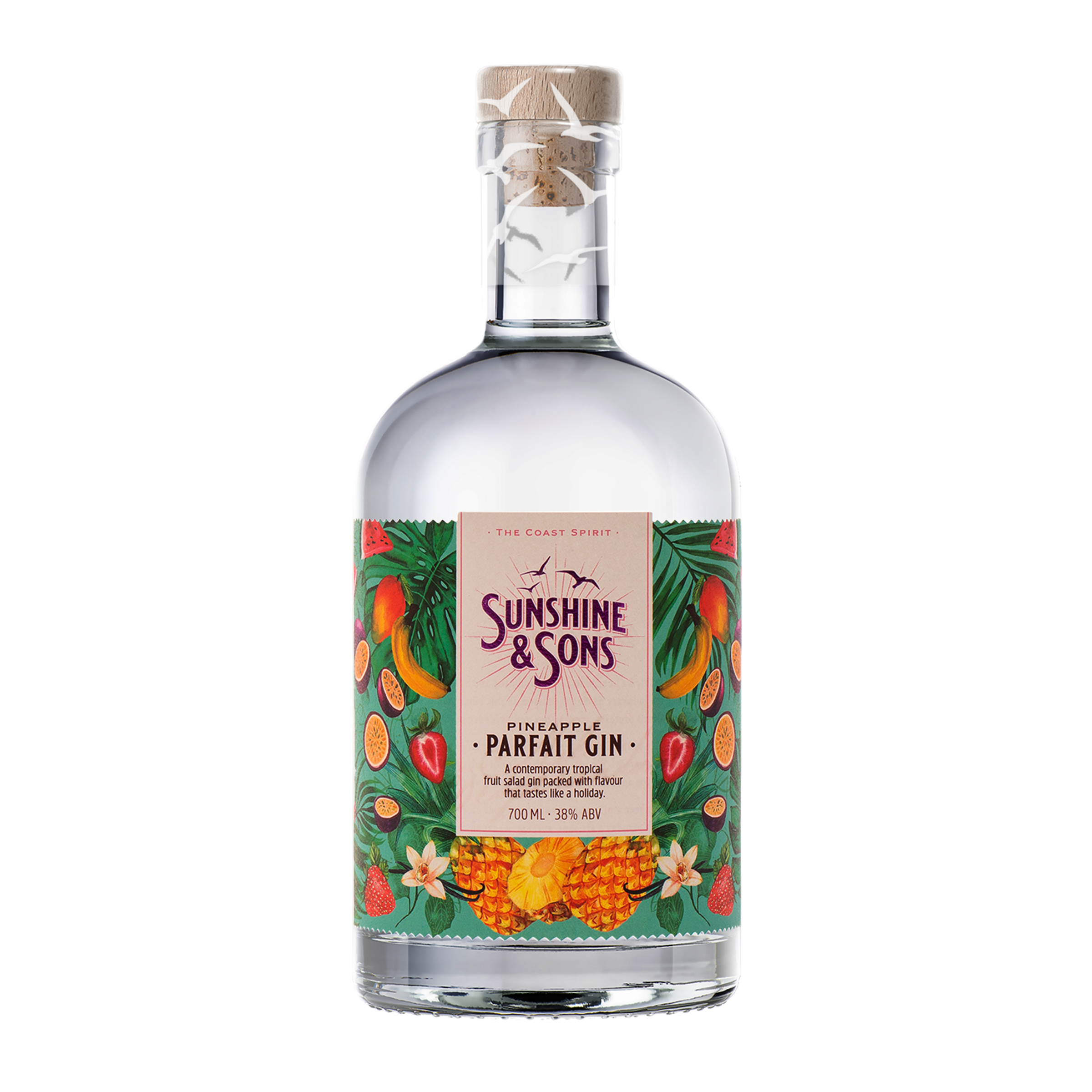 Sunshine & Sons Pineapple Parfait Gin 700ml | Queensland Tropical Gin Sunshine & Sons Pineapple Parfait Gin 700ml | Queensland Tropical Gin