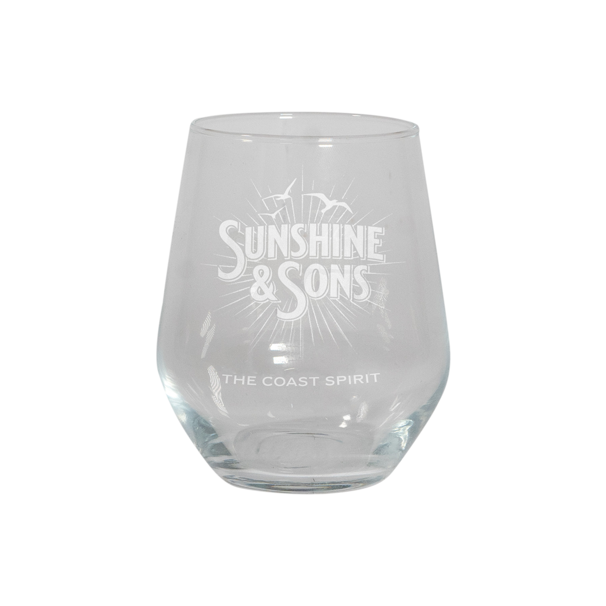 Sunshine & Sons Etched Gin Glass